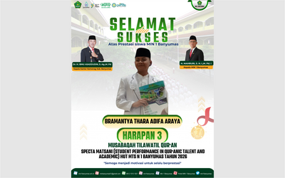 Siswa MIN 1 Banyumas Raih Juara Harapan 3 MTQ