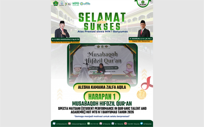 Siswi MIN 1 Banyumas Raih Juara Harapan 1 MHQ